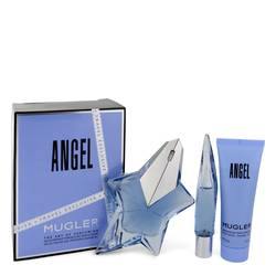 Angel Gift Set By Thierry Mugler - Gift Set - 1.7 oz Eau De Parfum Spray Refillable + 0.3 oz Mini EDP Purse Spray + 1.7 oz Shower Gel