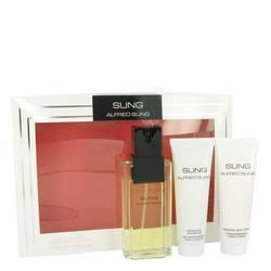 Alfred Sung Gift Set By Alfred Sung - Gift Set - 3.4 oz Eau De Toilette Spray + 2.5 oz Body Lotion + 2.5 oz Shower Gel