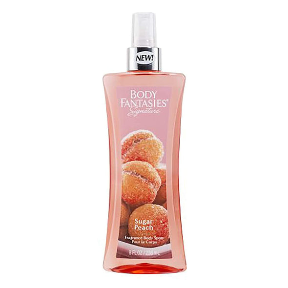 Body Fantasies Signature Sugar Peach Body Spray By Parfums De Coeur - 8 oz Body Spray Body Spray