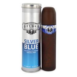 Cuba Silver Blue Eau De Toilette Spray By Fragluxe - Fragrance JA Fragrance JA Fragluxe Fragrance JA