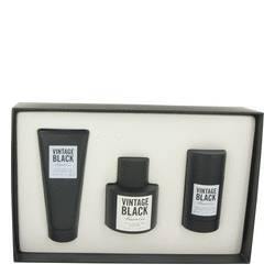 Kenneth Cole Vintage Black Gift Set By Kenneth Cole - Gift Set - 3.4 oz Eau De Toilette Spray + 3.4 oz After Shave Balm +2.6 oz Deodorant Stick