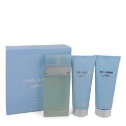 Light Blue Gift Set By Dolce & Gabbana - Gift Set - 3.3 oz Eau De Toilette Spray + 3.3 oz Body Cream + 3.3 oz Shower Gel