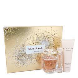 Le Parfum Elie Saab Gift Set By Elie Saab - Gift Set - 3 oz Eau De Parfum Spray + .33 oz Travel EDP Spray + 2.5 oz Body Lotion