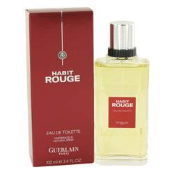 Habit Rouge Cologne / Eau De Toilette Spray By Guerlain -