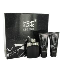 Montblanc Legend Gift Set By Mont Blanc - Gift Set - 3.3 oz Eau De Toilette Spray + 3.3 oz After Shave Balm + 3.3 oz Shower Gel