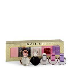Omnia Amethyste Gift Set By Bvlgari - Gift Set - Women's Gift Collection Includes Goldea The Roman Night, Rose Goldea, Omnia, Omnia Pink Sapphire and Omnia Amethyste all .17 oz mini's