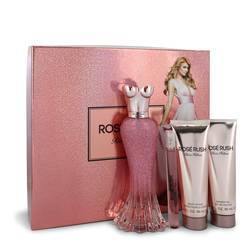 Paris Hilton Rose Rush Gift Set By Paris Hilton - Gift Set - 3.4 oz Eau De Parfum Spray + .34 oz Mini EDP Spray + 3 oz Body Lotion + 3 oz Shower Gel