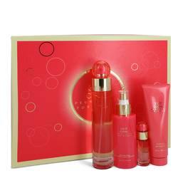 Perry Ellis 360 Coral Gift Set By Perry Ellis - Gift Set - 3.4 oz Eau De Parfum Spray + .25 oz Mini EDP Spray + 4 oz Body Mist Spray + 3 oz Shower Gel