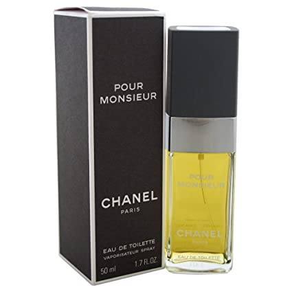 A bottle of Chanel Pour Monsieur eau de toilette mens aftershave