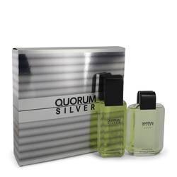 Quorum Silver Gift Set By Puig - Gift Set - 3.4 oz Eau De Toilette Spray + 3.4 oz After Shave