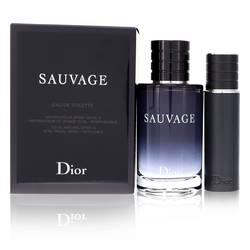 Sauvage Gift Set By Christian Dior - Gift Set - 3.4 oz Eau De Toilette Spray + .33 oz EDT Spray Refillable