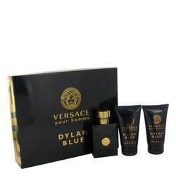 Versace Pour Homme Dylan Blue Gift Set By Versace - Gift Set - 1.7 oz Eau De Toilette Spray + 1.7 oz After Shave Balm + 1.7 oz Shower Gel