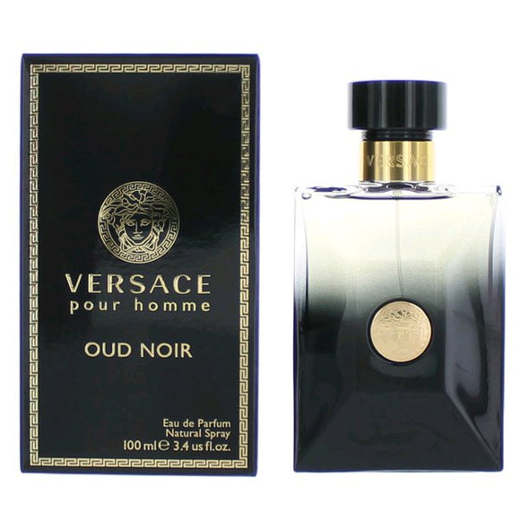 Versace Pour Homme Oud Noir Cologne - 3.4 oz Eau De Parfum Spray Eau De Parfum Spray