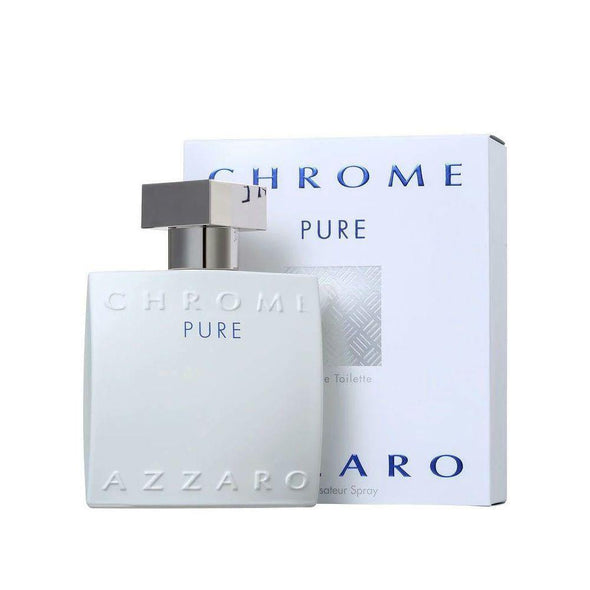 Chrome Pure Eau De Toilette Spray By Azzaro - 3.4 oz Eau De Toilette Spray Eau De Toilette Spray